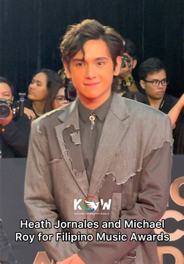 Heath Jornales & Father Michael Rot Jornales at FMA Red Carpet