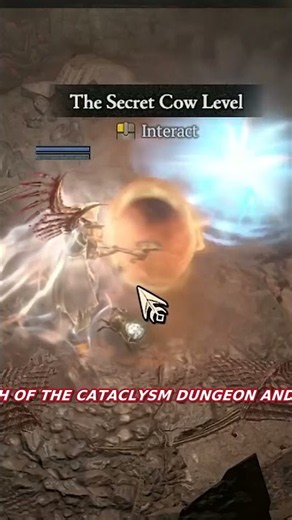 Someone moos at you and the Secret Cow Level just opens in Diablo 4