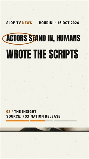 Fox Nation's AI Houdini series runs on human actors