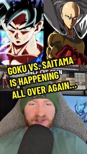 I’m not ready to deal with Goku vs. Saitama again for the millionth time. #dragonball #goku #onepunchman #saitama #anime