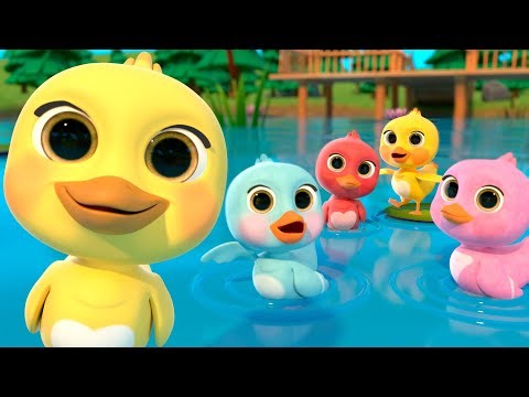 Five Little Ducks Went Swimming One Day | Newborn Baby Songs & Nursery Rhymes