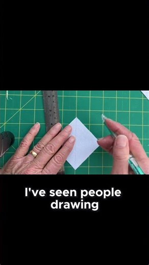PRO TIP: Flying Geese Quilting Prep - Draw Some Guide Lines 💖 #flyinggeese #quilting #quiltingtips