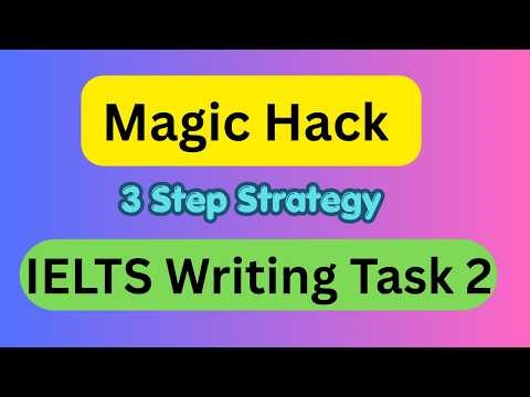IELTS Writing Task 2 in 3 Step Strategy | Magic Hack