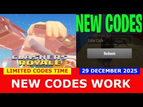 *NEW CODES December 29, 2025* [BOWLER] Clashers Royale ROBLOX | LIMITED CODES TIME