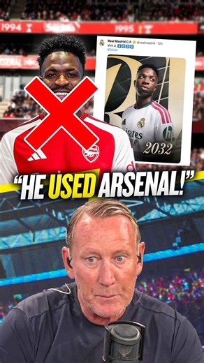 Ray Parlour ACCUSES Vinicius Jr of USING Arsenal to get more money out of Real Madrid! 😤💰