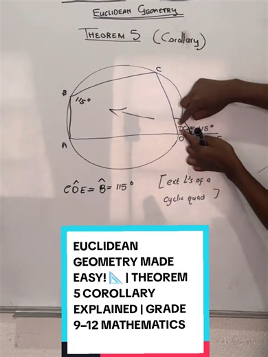 Theorem 5 Corollary: Circle Geometry Explained for Grade 9–12