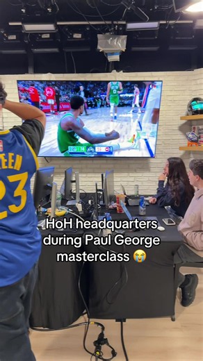 Bro Paul George is going off. 😭 @Chris @caroLineemup #nba #celtics #paulgeorge #76ers #pistons