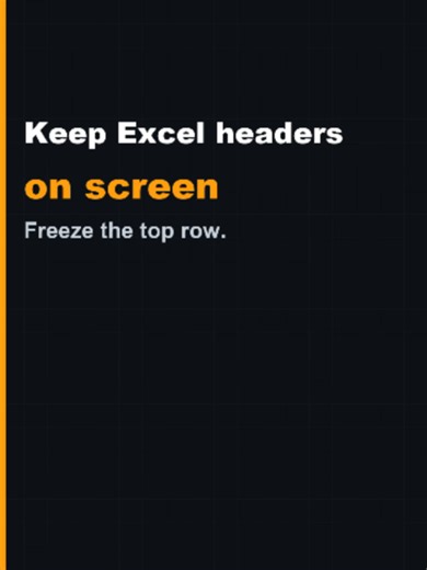Stop losing your headers when you scroll in Excel. Freeze the top row in 10 seconds. Bonus: freeze rows AND columns. Your computer says thanks! Like, comment and follow for a new fix every day. What should we fix next? Tell us below 👇 Free security tools, no signup: deciusac.com (link in bio) #excel #exceltips #officehacks #productivity #techtok #DeciusTech
