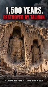 1,500 Years of History Destroyed by the Taliban | Bamiyan Buddhas | 2001 #taliban #budha #history
