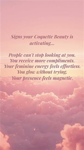 signs your feminine glow is awakening ♡ #subliminal #manifestation #selfconcept #confidence #mindset
