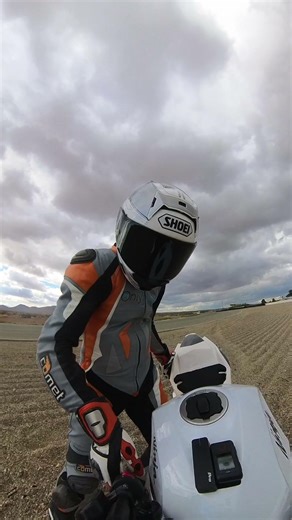 Motorcycle Racer Crashes on the Track