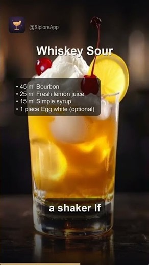 How to Make a Whiskey Sour 🍸 #Shorts