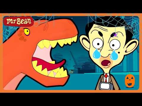 DON'T EAT ME! (Hungry T-Rex)! 🦖 😱 🎃 - Mr Bean Spookiest Halloween Moments! 🎃