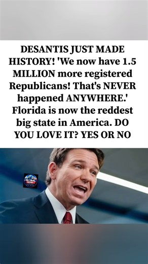 Florida's historic political shift makes waves nationwide.​#FloridaPolitics #RedWave #DeSantis #GOP