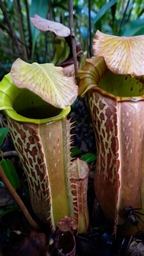 This isn’t a movie monster… it’s a real carnivorous giant plant that digests insects , frogs etc!