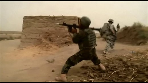 Afghan and US Forces in a Firefight with Taliban, September 2010 Zahiri Kandahar