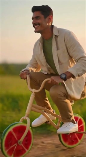 WATERMELON BICYCLE?! 🍉🚲 #shorts #viral #fyp