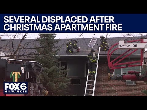 Several displaced after Milwaukee Christmas morning apartment fire | FOX6 News Milwaukee
