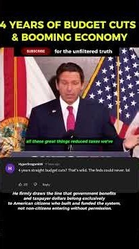 "Freedom Over Mandates!" DeSantis PROVES Florida Economy Hits #1 While Slashing Budgets! 🔥