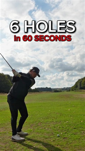 6 holes in 60 seconds with extremely good golfer #golf #golftiktok #golftok #golfswing #golfing