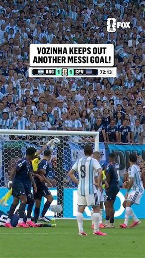 VOZINHA WITH A CRUCIAL SAVE TO DENY MESSI’S FREE KICK!