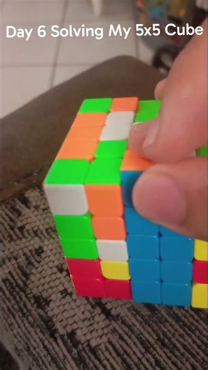 Day 6 Solving My 5x5 Cube