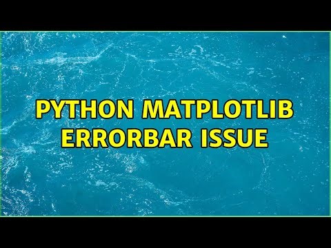 Python matplotlib errorbar issue
