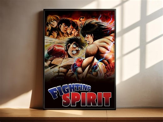 Boxing Anime Poster | Sports Anime Wall Art | Fighting Anime Decor | Anime Room Decor | Matte Vertical Poster - Etsy