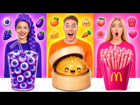 Food of The Same Colors Challenge | Fantastic Food Hacks by Multi DO Challenge