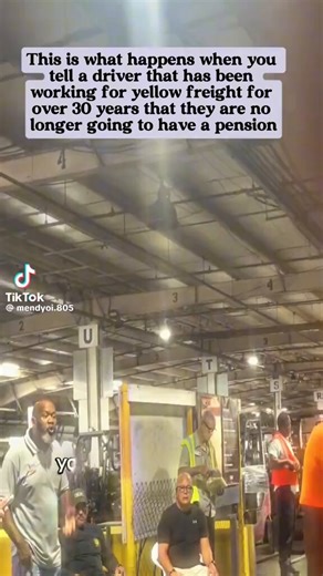 Thanks to Trump businesses are in bad shape and this man who has worked as a driver for Yellow Freight for over 30 years was just told people working there will no longer receive pensions!