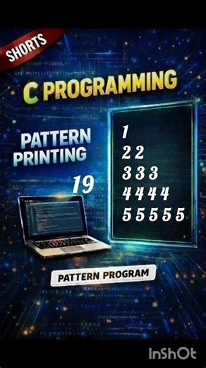 Number Triangle Pattern| Pattern Printing-19| #short #coding #programming #viral