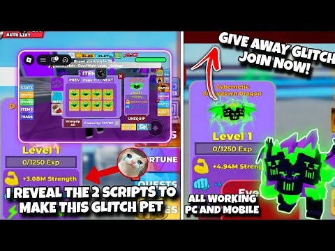 This Script Gives You OP Glitch Pets in Muscle Legends… (INSANE)😱