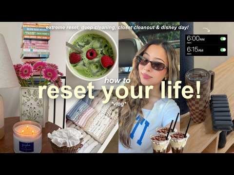 the *ultimate* RESET ROUTINE for a successful week!🧺 6am mornings, deep cleaning & disneyland vlog!
