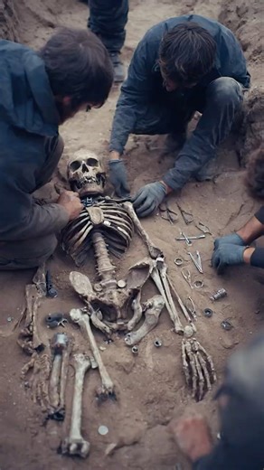 Ancient Tomb Reveals Skeleton With Unknown Metallic Implant