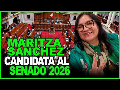 MARITZA SANCHEZ PERALES! CANDIDATA A VICE PRESIDENTE DEL PERÚ