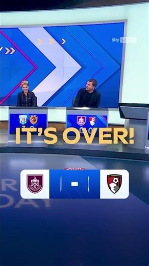 Tim Sherwood relieved to see the end of Burnley vs Bournemouth 😅🏁