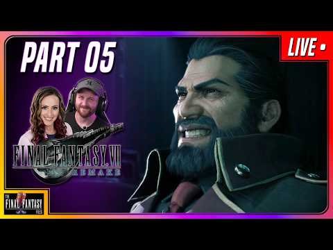 Cloud, Tifa, and Barret Vs Heideggar | Jolie and Spencer Stream Final Fantasy VII Remake [Part 05]