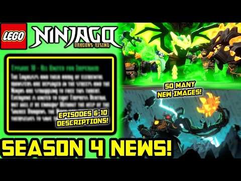 SO MUCH NEWS! New Images, Eps 6-10 Info and MORE! 🔥 Ninjago Dragons Rising Season 4 News & Updates!