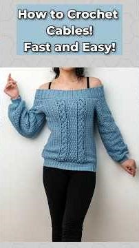 Master Cable Stitches in Minutes! #crochet #tutorial #diy