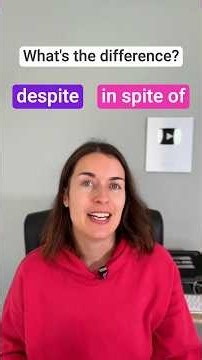 DESPITE and IN SPITE OF - what’s the difference in English? 🇬🇧 #englishgrammar #learnenglish