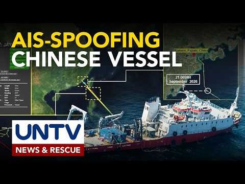PCG, hinamon ang Chinese research vessel na pinaniniwalaang nagmamanipula ng AIS nito