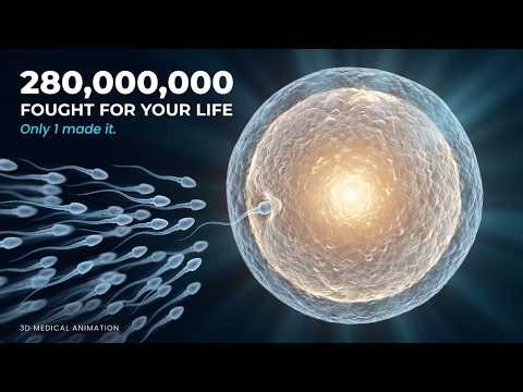 280,000,000 Fought For Your Life: The Moment of Fertilization 3D Animation