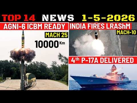 Indian Defence Updates : Agni-6 Ready,LRAShM Fired,4th P17A Frigate Delivered,5800Cr Vietnam Brahmos