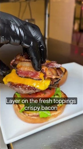 Cheese Explosion Bacon Burger with Cheese loaded 😳🍔🧀 #burger #bacon #cheeseburger