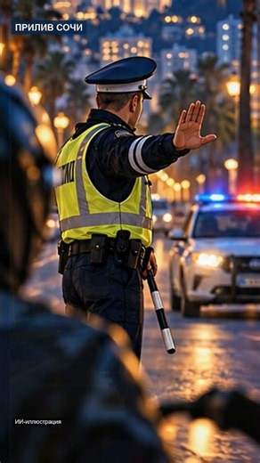 Байкер попытался скрыться от полиции в Сочи #Shorts