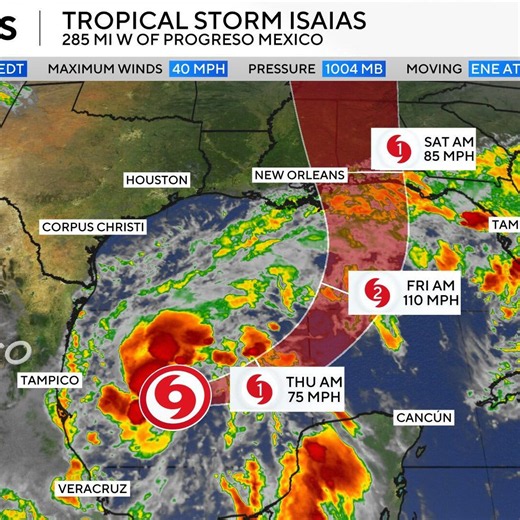 Tropical storm Isaias forms in Gulf, could reach US as hurricane this weekend