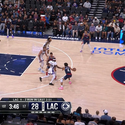 Keaton Wagler scores his first NBA bucket 👏 SAC/LAC is LIVE in Q1 on NBA League Pass!