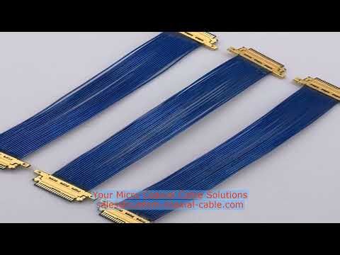 Fine-pitch Coaxial Wires Harness harness board micro twinax cable 120 pin micro coaxial cable EU on‑