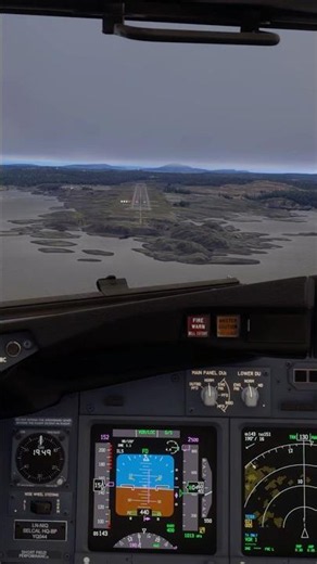 MSFS 2024 | Crosswind landing at Karmøy | PMDG 737-800