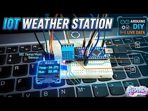 Arduino Nano OLED Temperature Sensor Project with Real-Time Data Visualization